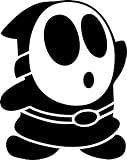 Mario Video Game Shy Guy Decal Stickers Symbol 5.5' Decorative DIE Cut Decal for Cars Tablets LAPTOPS Skateboard - White