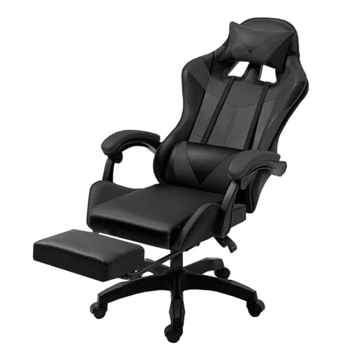 Gaming Chair Series - Racing office Chair/Legrest/Armrest (AQ chair with Legrest)