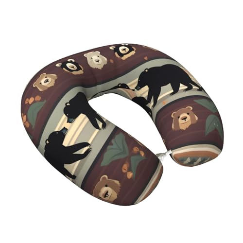 Almohada para cuello de poliéster talla única negra miniatura 2