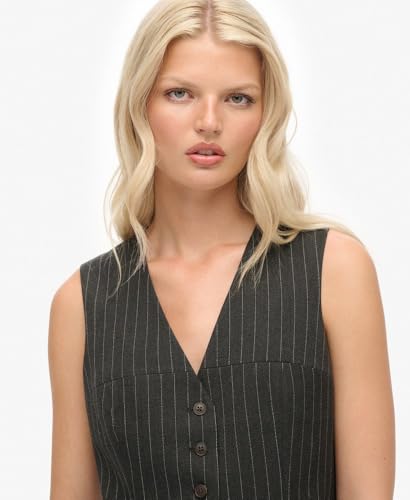 Gilet de costume femme Superdry Pinstripe - vue 4