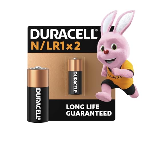 Duracell Specialty N Alkaline Battery 1,5V, pack of 2 (E90 / LR1) designed for use in flashlights, calculators and bike lights