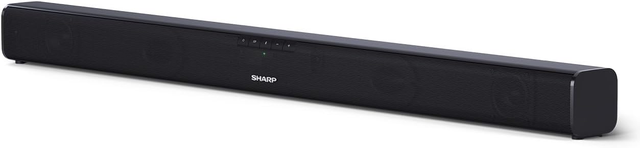 SHARP HT-SB110 2.0 Slim Soundbar With HDMI ARC / CEC And 90W Total Power, Bluetooth, 80 Cm, Black