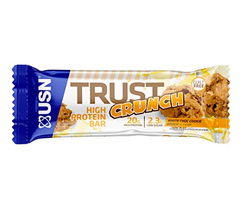 USN Trust Crunch Proteinriegel White Cookie Dough mit viel Protein und wenig Kohlenhydraten: Gesunde Snackriegel, die lecker schmecken und satt machen Cover