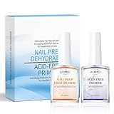 AIJIMEI Acid-Free Nail Primer & Nail Prep Dehydrator 18ml - Stop Lifting & Peeling on Slick/Oily Nails, Maximum Adhesion for Nail Glue & Fake Nails, Salon Results for Nail Techs & DIY Lovers