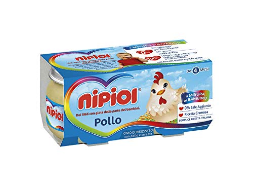 Nipiol Omogeneizzato Pollo - 2x120 g, 12 Confezioni