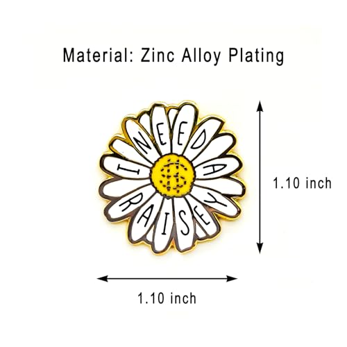 Image of I Need A Raisey Enamel Pin - Flower Series | Premium Enamel Pin - Statement Lapel Pin - Plated Badge for Clothing, Bags, Hats, Jackets, and Lanyards