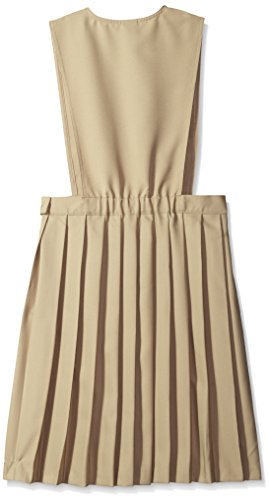 French Toast Girls V-Neck Jumper School Uniform Dress, Khaki, 5 Us #TOP1