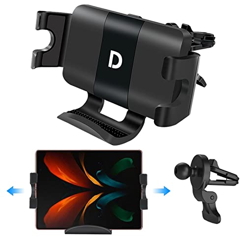 15W Qi Kabelloser Kfz-Ladegerät Halter Kompatibel für Galaxy Z Fold 3/Fold 2 Ultra,Wireless Charger Auto Starke Saugleistung & Anti-Shake für 4,5-8,0 Zoll Handys Cover