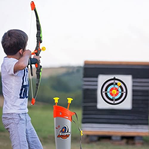 Own1one Bow and Arrow Toy, Archery Set Kids with LED Lights, Suction Cups Arrows, Target and Quiver, Indoor and Outdoor Sport Game for Boys Girls