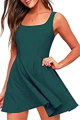 Blackish Green Skater Dress