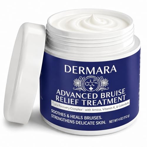 Dermara Bruise Cream - Bruise Repair & Skin Moisturizing Arnica Bruise Cream for Thin Skin Seniors Vitamin K C and E Cream Skin Renewal 4 Oz
