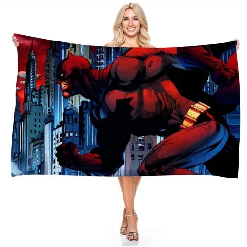 Serviette de plage pour enfant garçon Batman - En microfibre - 70 x 140 cm - Serviette de douche Spider-Man - Cadeau pour garçon - Grande serviette de bain (1, 100 x 200 cm) Cover