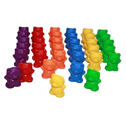 Tongina 120 peças de ursos coloridos de contar ursos de classificação coordenada ordenando habilidad