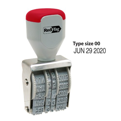 Tampon dateur Redi-tag taille 00 pour marquage de document et archive