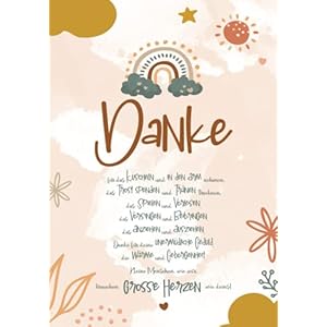 Danke für das Kuscheln und in den Arm nehmen: Notizbuch: Abschiedsgeschenk für Erzieher, Tagesmütter oder Babysitter…