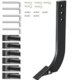 VEVOR Pflügestange für Kastenklinge 410 x 209 mm, Vertikutierschaberstange, 5 Stück, Ripperschaft, 3 Löcher mit abnehmbaren Zähnen und konischen Stiften für Ersatz, Graben, Pflügen