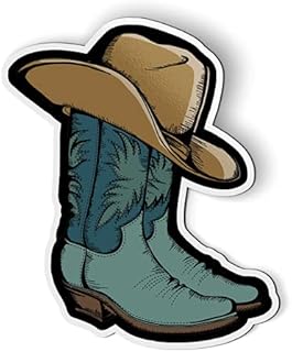 Cowboy Boots - 5" Magnet for Car Locker Refrigerator