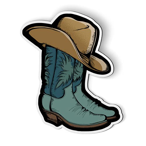 Imán de Cowboy Boots de 12,7 cm para nevera y taquillas