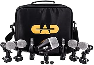 CAD Audio Stage7 7 Piece Drum Mic Pack - Includes Kick Mic, Snare Mic, 3 Tom Mics and 2 Overhead Condenser Mics
