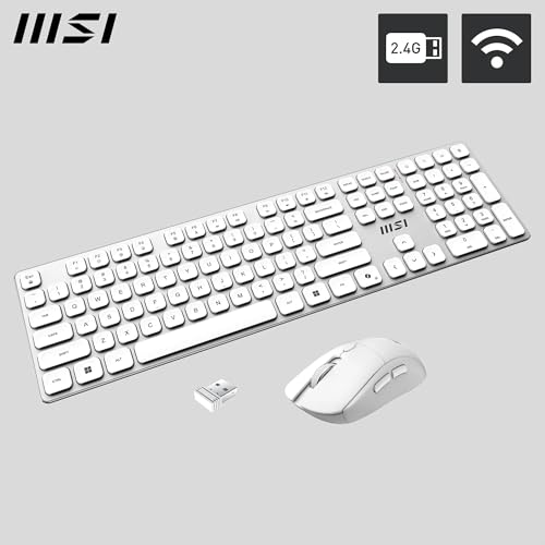 Combo inalámbrico MSI Forge K210 recargable con sensor óptico para optimizar tu espacio de trabajo 4
