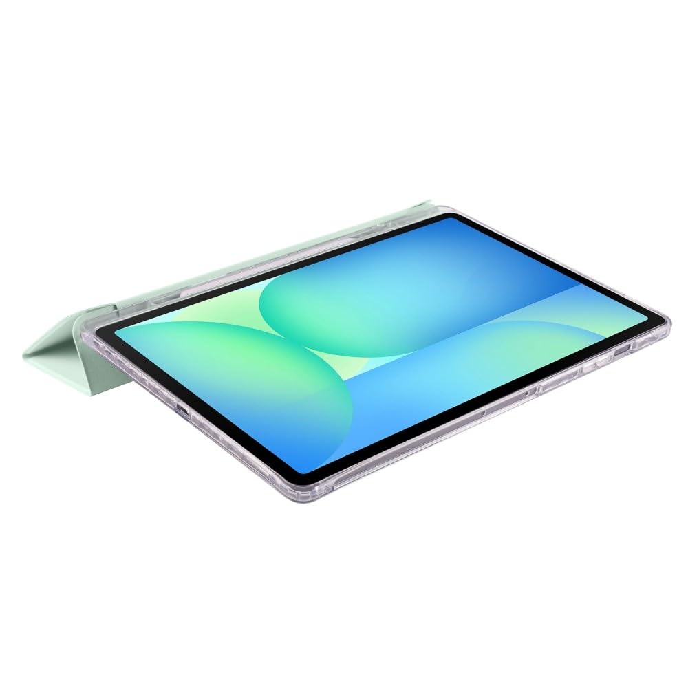 Generic Étui compatible avec Samsung Galaxy Tab S9 FE 10.9 SM-X510 SM-X516B (couleur : lavande violet) étui en cuir à rabat avec support en silicone rigide