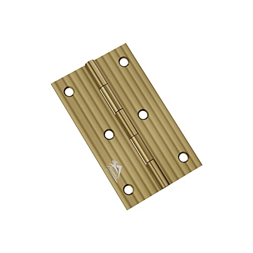 Image of Atlantic Window Door Hinges 3 Inch x 16 Gauge /1.7 MM Thickness Home, Office, Hotel for Main Window Door, Bedroom, Kitchen, Bathroom, Premium Stainless Steel Welded Head (Antique Finish,Pack of 12 Pcs)