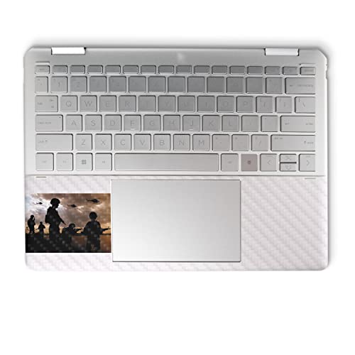 Image of MightySkins Carbon Fiber Skin Compatible with HP Spectre x360 14 inch (2022) Full Wrap Kit - Mission Accomplished | Protective, Durable Textured Carbon Fiber Finish | Easy to Apply | Made in The USA