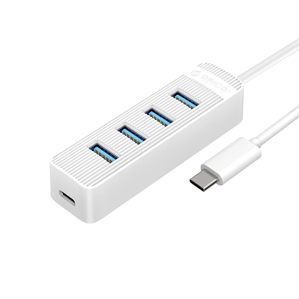 4 Port USB 3 0 HUB with Type C Power Supply Port for PC Laptop Computer Accessories ABS