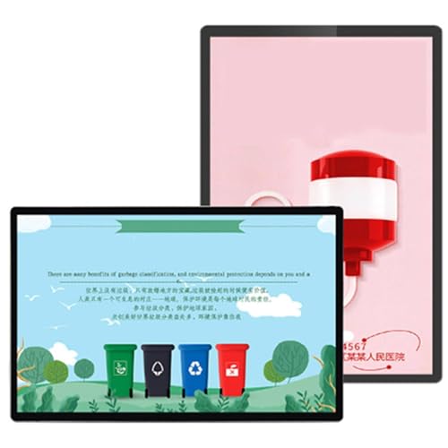 Panneau de menu rétroéclairé LED 23.6" cadre en verre trempé