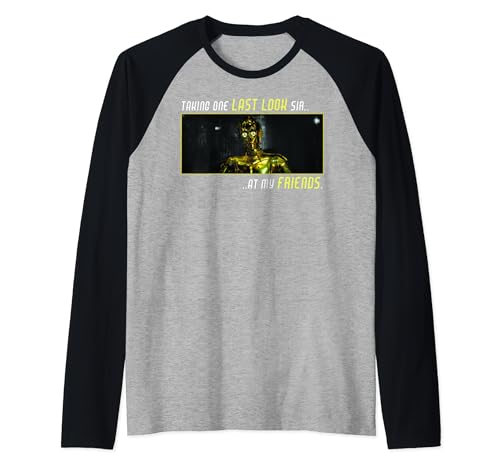 Star Wars C-3PO Raglan T-shirt pour Vos Soirées Marathon Cinéma et Sorties Geek