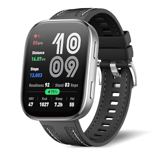 [NicMool] �o���h 22mm For Amazfit Bip 6 / 5 / Balance/Cheetah/GTR 4 / Pace/Stratos 3 �����o���h �V���R��+�i�C������ �����x���g �����ȒP �_�炩�� �ʋC�� �ւ��x���g �i�u��