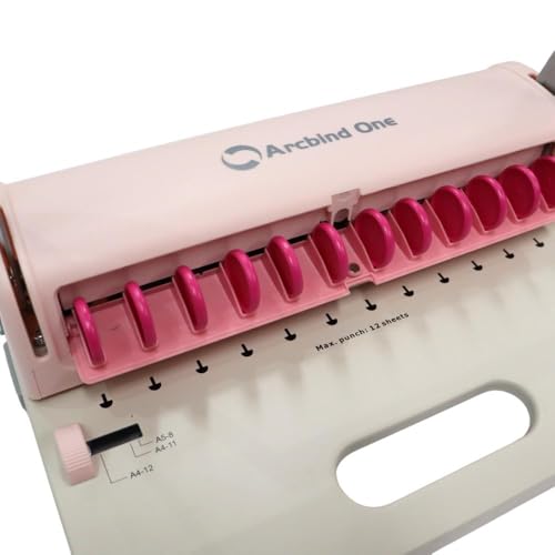 Encadernadora Furo Cogumelo Para Discos Soft Rosa Marpax