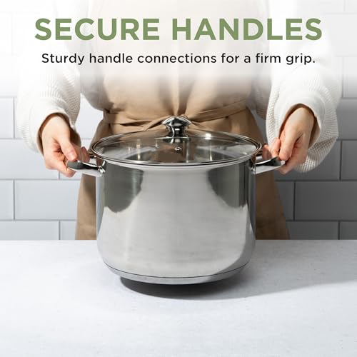 8-Qt Ecolution Stainless Steel Stock Pot w/ Glass Lid - image 5