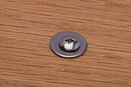 3/8" Stainless Flat Finish Washer (100 Pack), 7/8" Od 18-8 (304) Stainless Steel, Suitable For Factories Repair, Kitchens, Shops, And Outdoor Construction By Bolt Dropper #TOP6