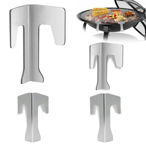 4er Set Feuerplatten Abstandshalter - Universelles Edelstahl-Set für Feuertonnen, Feuerschalen und Kugelgrills. BBQ Disc, Grillplatte Zubehör 4er Set Feuerplatten Abstandshalter - Universelles Edelstahl-Set für Feuertonnen, Feuerschalen und Kugelgrills. BBQ Disc, Grillplatte Zubehör