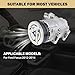Aspligo Air Conditioner AC Compressor Fits for Ford Focus 2.0L 2012 2013 2014, with A/C Clutch, CO29079C AC Compressor, Replaces 1816964, BV6N19D629BC, BV6Z19703B, CV6Z19703B, CV6Z19703J