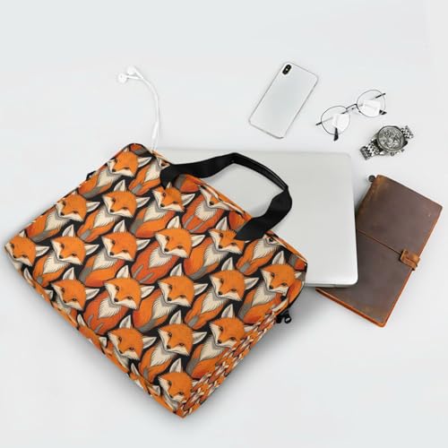 Maletín portátil para laptop 15.6" negro y naranja miniatura 7