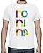 latostadora Camiseta Manga Corta No Ni Ná para Hombre - Blanco S - Ref. 2791498-P