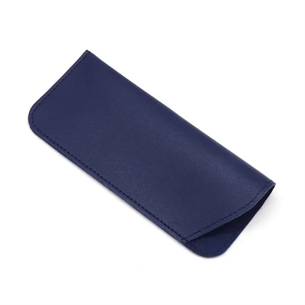 2/4/6/8 szt. damskie torby na okulary ze skóry PU ochronne etui na okulary przeciwsłoneczne etui do czytania etui na okulary ochronne etui akcesoria (niebieski, 6 szt.), NIEBIESKI, rozmiar