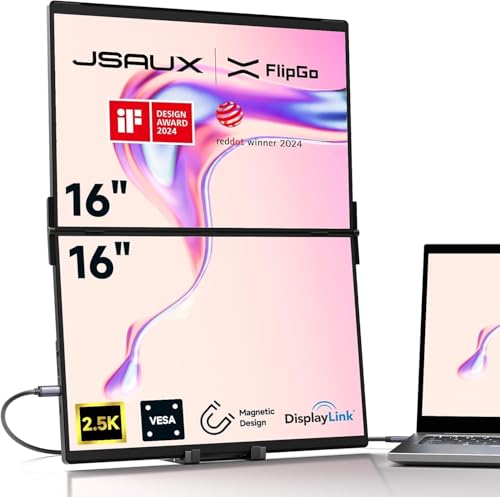 Amazon.co.jp: JSAUXポータブルモニタFlipGo Pro 16インチ2.5K