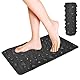 Schwarz Fußmassage Steinmatte, 50x30cm Fußmassagematte mit Kieselstein, Fußmassage Matte aus EVA, Fußreflexzonenmassagematte Lindern Müde Muskeln und Schmerzende Füße, Reflexzonenmassagematte für Füße