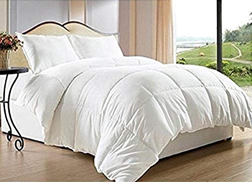 CELINE LINEN Luxury Ultra Plush Down Alternative Double-Filled Comforter, Full/Queen, White