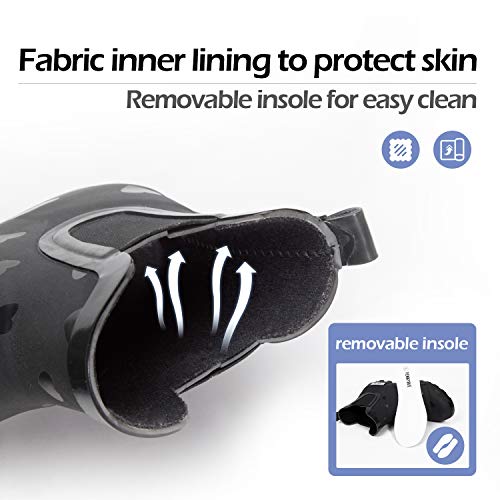 Pennysue Women's Ankle Rain Boot Waterproof Short Chelsea Booties Anti Slip 7.5/8 Heart #TOP2