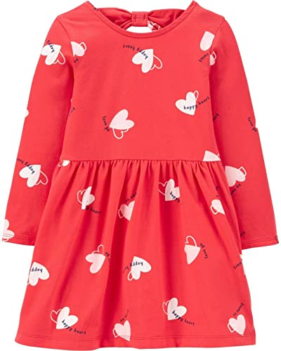 Carter's Girl's Valentine's Dress (3 Months, Red/Heart Bow)