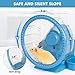 Vannon 4 in 1 Quiet Hamster Exercise Wheel, Multi Functional Hamster House with Running Wheel, Water Bottle, Food Bowl and Hideout, Small Animals Exercise Running Toys for Hamsters Gerbils Mice, Blue