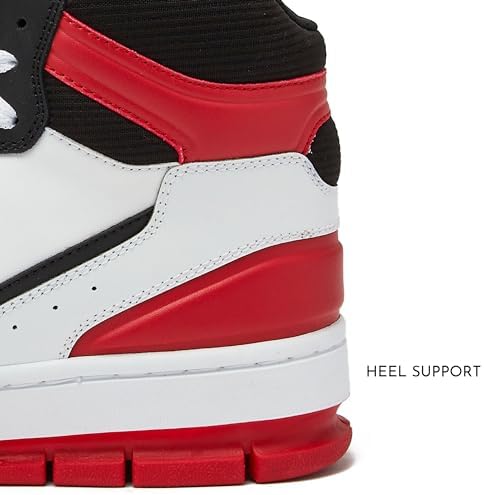 red and blue nike shoes high tops