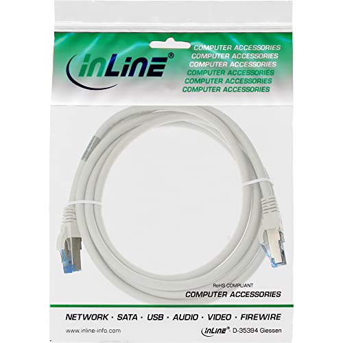 InLine 76803W Patch Cable/S/FTP (PiMf) / 500 MHz/Category 6A / 3m / White - Image 3