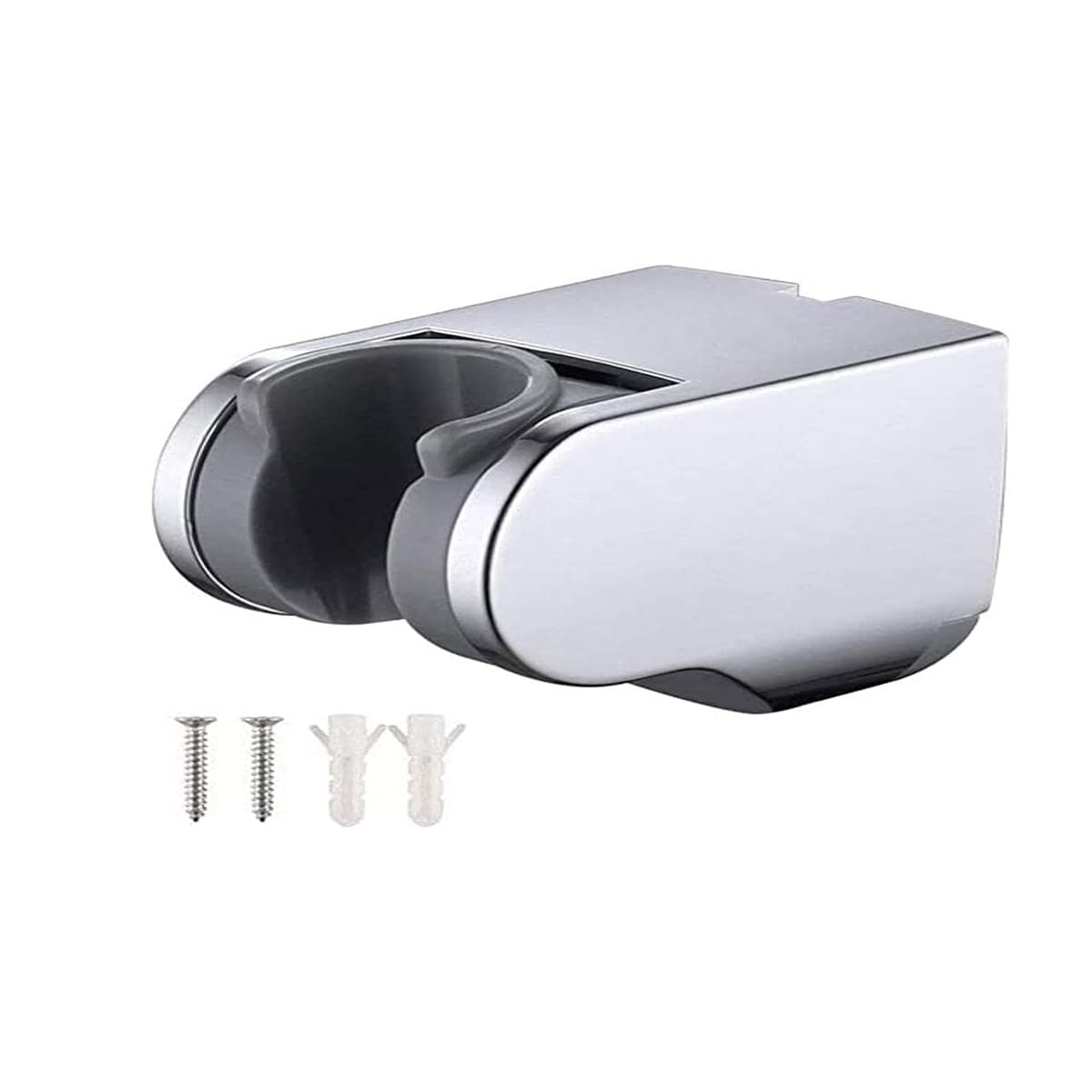 Maonativey Silver Adjustable Handheld Shower Head Holders On Wall Mount Shower Bracket For Handheld Shower Head