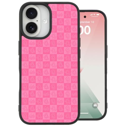 Coque iPhone 16 thermotransfert motif écossais rouge et étoiles Stick Figure pour femmes