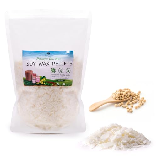 Lumispace 100% Natural Soy Wax Flakes for Candle Making, Eco-Friendly,Farm-Sourced, No Additives, Clean Burning, DIY Candle Supplies, Safe and Pure, 2 LBS